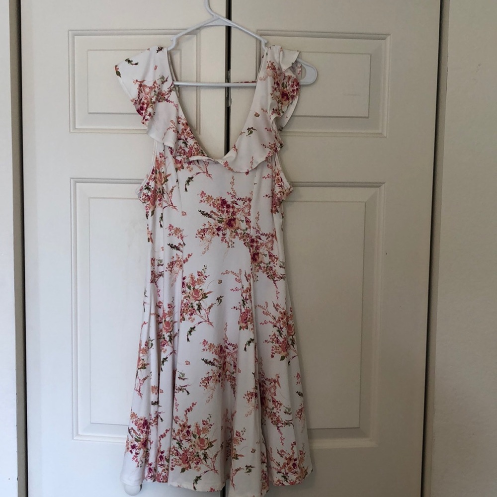Floral ruffle dress